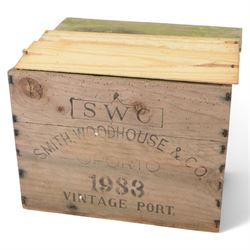 Smith Woodhouse & Co 1983 vintage port, 75cl unknown proof, twelve bottles, cased