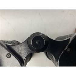 Three pairs of Carl Zeiss Jena binoculars, Jenoptem 10x50W, Jenoptem 8x30W and Deltrintem 8x30W, all cased (3)