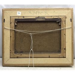 William Arthur Toplis (British 1857-1942): Girl at the Gate, oil on canvas signed and dated 1875, indistinctly titled on label verso, 44cm x 59cm