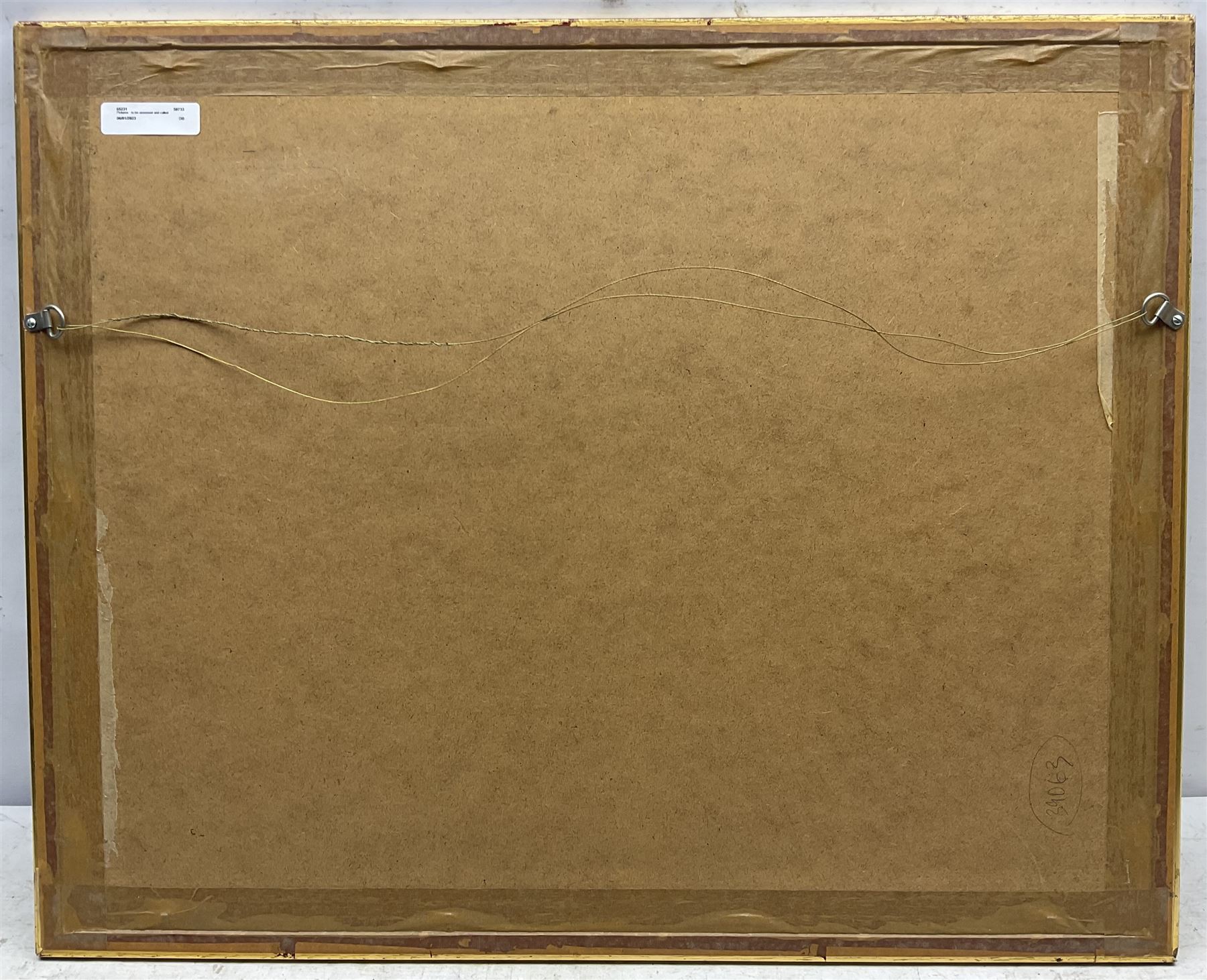 English School (Early 20th century): North-eastern Beach Scene, watercolour signed with indistinct monogram 32cm x 46cm