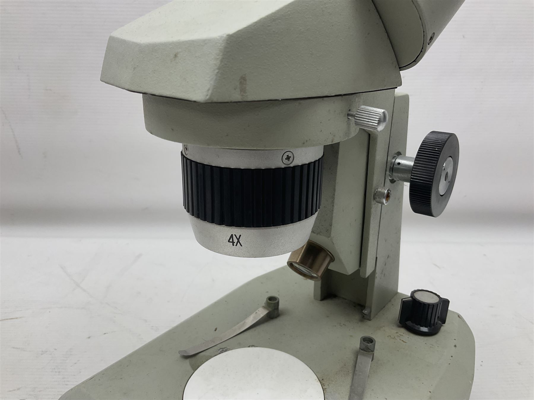 Three Binocular microscopes, comprising two W. Watson & Sons Bactil no 110331 and 107773 and Tasco LMSQF-F