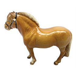 Beswick Norwegian Fjord Horse in Dun gloss, no. 2282, printed mark beneath, H16cm

