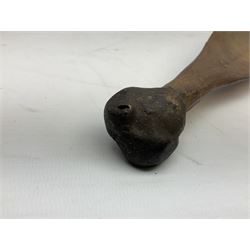 Australian Aboriginal shield, carved with Kangaroo and Emu, 74.5cm; Spear painted with aquatic creatures 78cm, and Spear thrower 81cm (3)