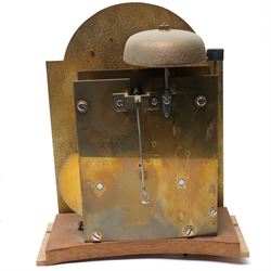 Mouseman - Oak 8-day grandmother clock, with a high quality weight driven movement and dial by Sinclair and Harding & Co of Cheltenham (No 477), brass break-arch dial with pierced steel hands, cast spandrels and a matted dial centre, silvered chapter with Roman numerals and minute track, dial pinned to  a two train rack striking movement, striking the hours on a cast bell, case with a full length glazed door and visible brass cased weights and conforming brass cased cylindrical pendulum. Signature carved mouse to the top of the arch of the case, from the workshop of Robert Thompson of Kilburn
With key.
Longcase.