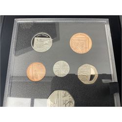 The Royal Mint United Kingdom 2018 proof coin set collector edition, cased with certificate