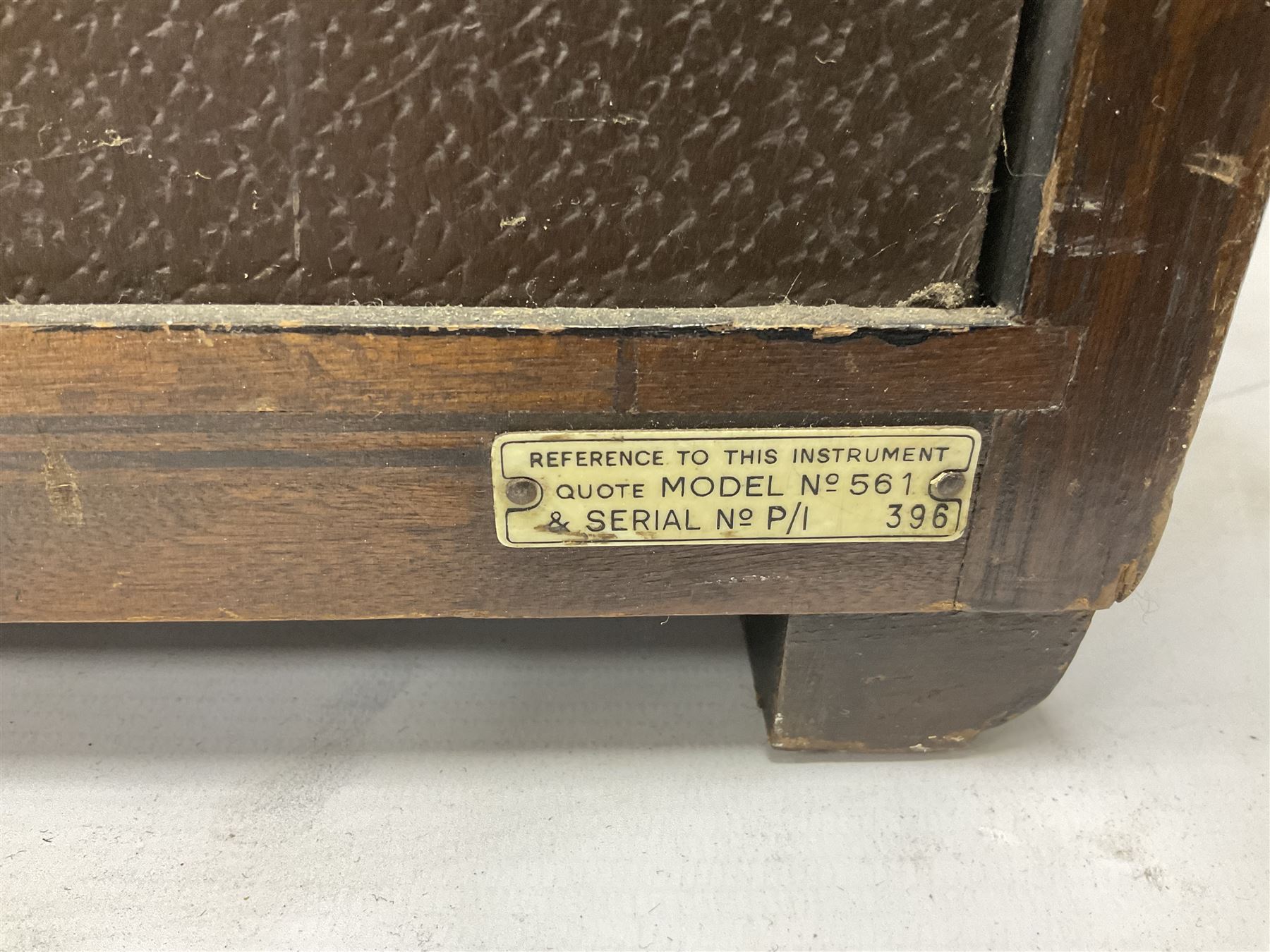 1930s Marconi Type 561 valve radio, in shaped Art Deco case with woven brass overlaid speaker, circa 1937, H58cm W50cm