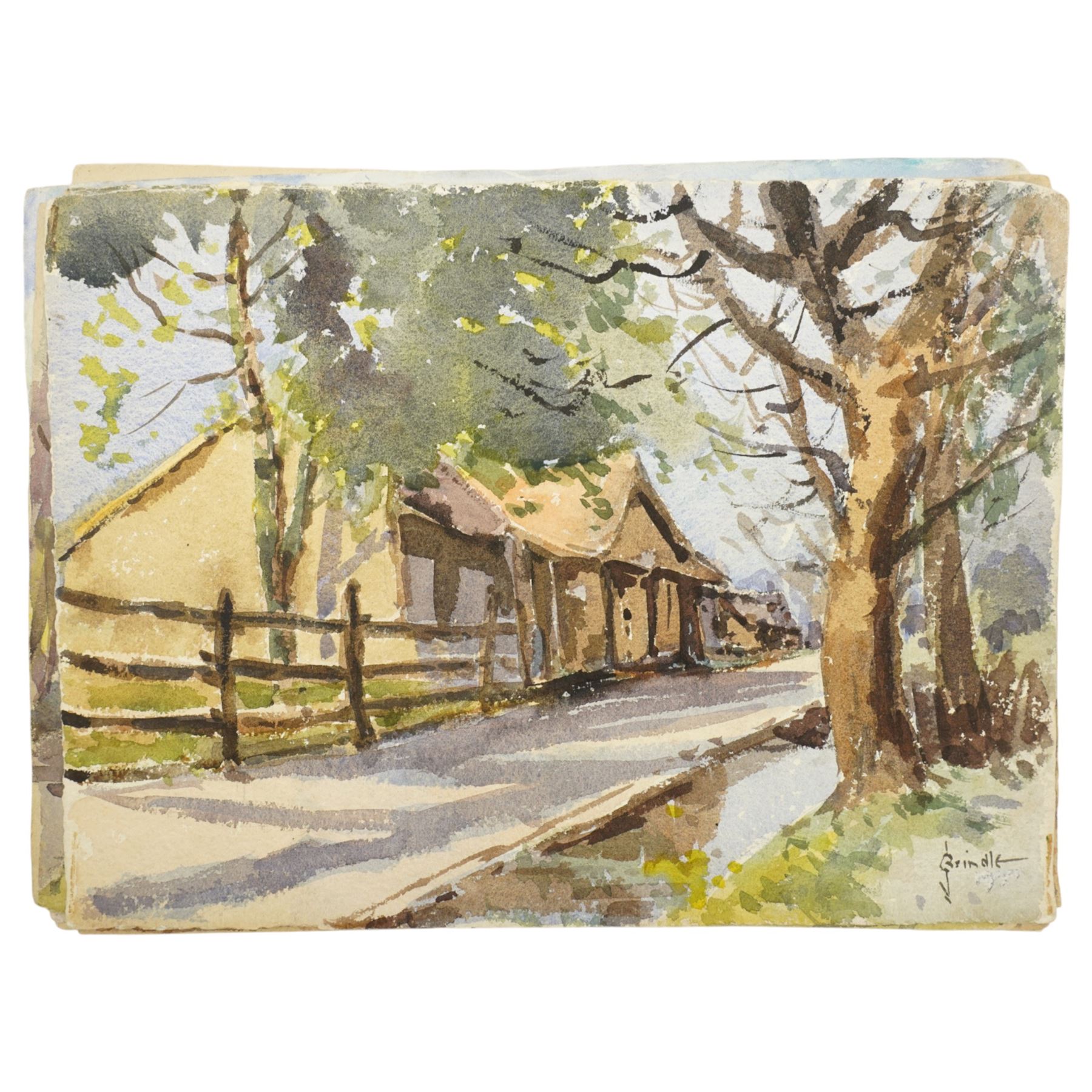 James Brindle (British 1892-1977): Landscapes, set twelve watercolours signed max 29cm x 39cm (12) (unframed)