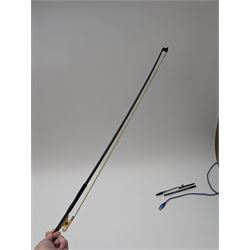 Late 19th century full size German violin with a  Wolff Brothers label, scroll with ebony pegs, finger board and tail piece, in a hard case with bow. Length 60cm

This item has been registered for sale under Section 10 of the APHA Ivory Act