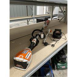 STIHL HLA 56 cordless long-reach hedge trimmer with two batteries and charger - THIS LOT IS TO BE COLLECTED BY APPOINTMENT FROM DUGGLEBY STORAGE, GREAT HILL, EASTFIELD, SCARBOROUGH, YO11 3TX