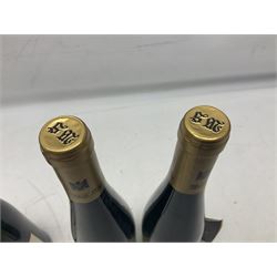 Willi Schaefer, 2016, Graacher Domprobst Riesling Auslese, 750ml, 7.5% vol, two bottles, and Fritz Haag, 2014, Brauneberger Juffer Sonnenuhr, 750ml, 7.5% vol, two bottles 