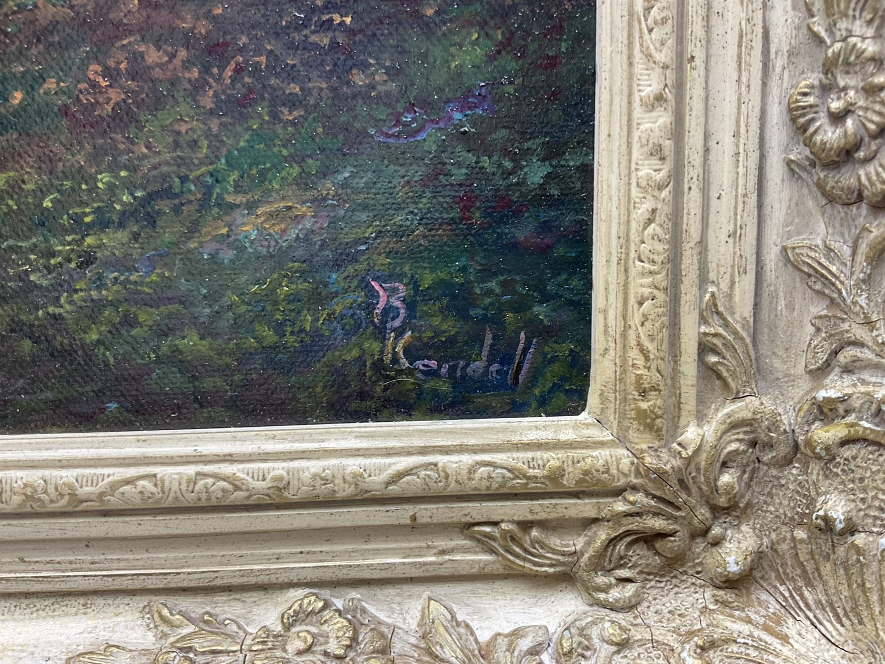 Bruce Kendall (British Contemporary): 'Suffolk Landscape', oil on canvas signed, titled verso 50cm x 60cm