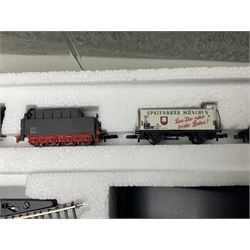 Marklin 'Z' gauge - No.81863 train set with 2-10-0 locomotive and six goods wagons; still factory sealed in box