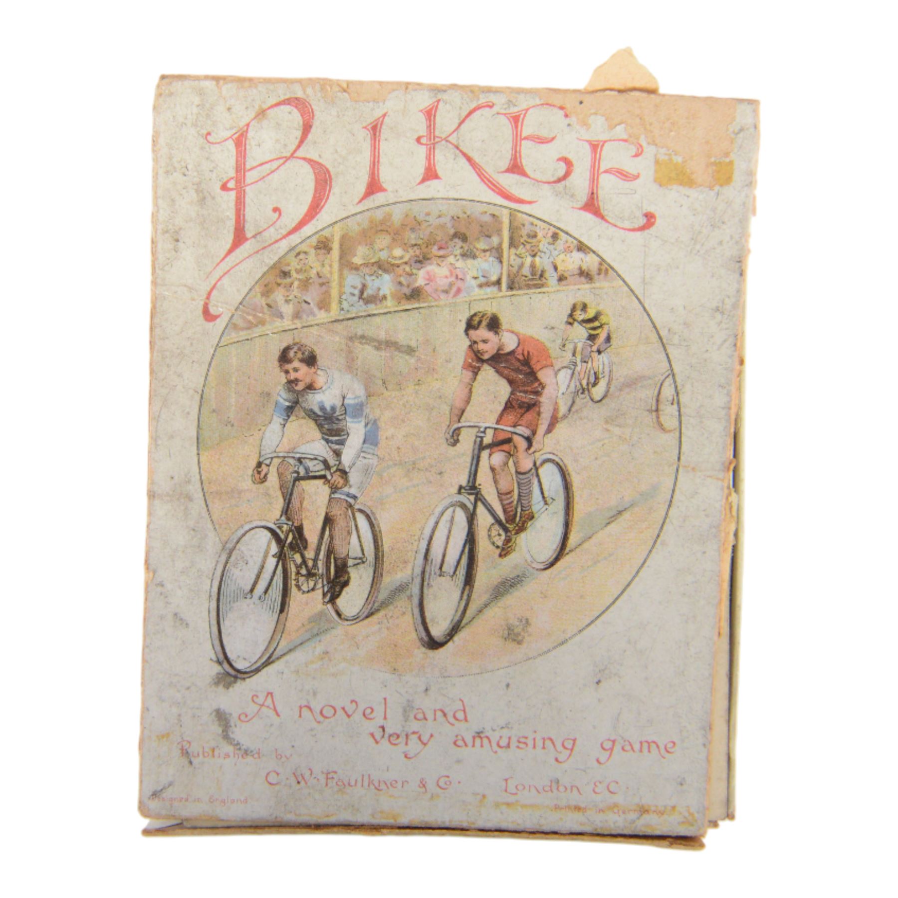 Early 20th century and later puzzles and games, including Bikee, 'A Novel and Very Amusing Game', by C.W. Faulkner & Co, Multum-In-Parvo Puzzle by RJ London, The Original 15 Puzzle by RJ London, The Chinese Zig-Zag 'A Wonderful and Extraordinary Puzzle', The Subway Puzzle by R Journet London, etc, all in glazed wooden display case