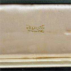 Wilkinson Sword letter opener, inscribed 'By Appointment of Her Majesty', in presentation box 30cm x 10.5cm