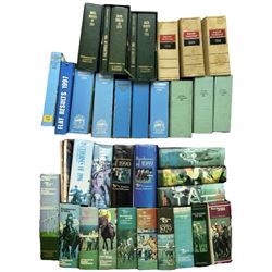 Collection of Timeform Publications Race Horses books, dating between 1970s and 1990s, together with a collection of members badges and other horse racing books