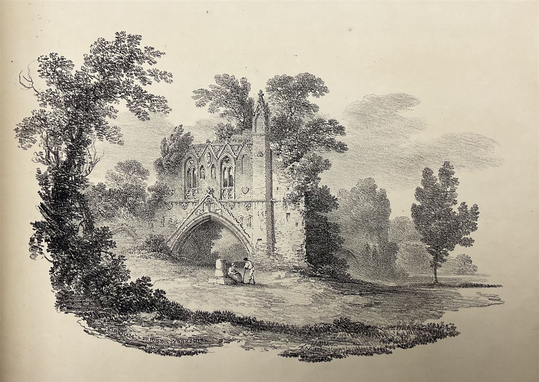 Francis Nicholson (British 1753-1844): 'Lithographic Impressions of Sketches from Nature',  original folio pub. 1820, in Solander box 