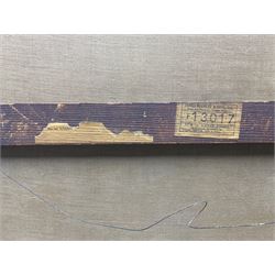 Isaac Michael Cohen (Australian 1884-1951): Portrait of Smiling Girl with Red Scarf, oil on canvas signed with monogram, with James Bourlet & Sons label verso 76cm x 63cm 