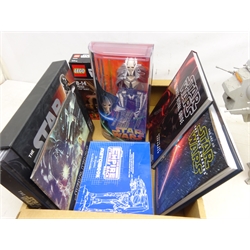  Star Wars Collectables - AT-AT Walker, Revenge of the Sith General Grievous boxed figure, Lego AT-ST Walker 75153, appears unopened, The Star Wars Vault - Thirty Years of Treasures from the Lucasfilm Archives, hardback book with cover, other hardback books and Sketchbooks   