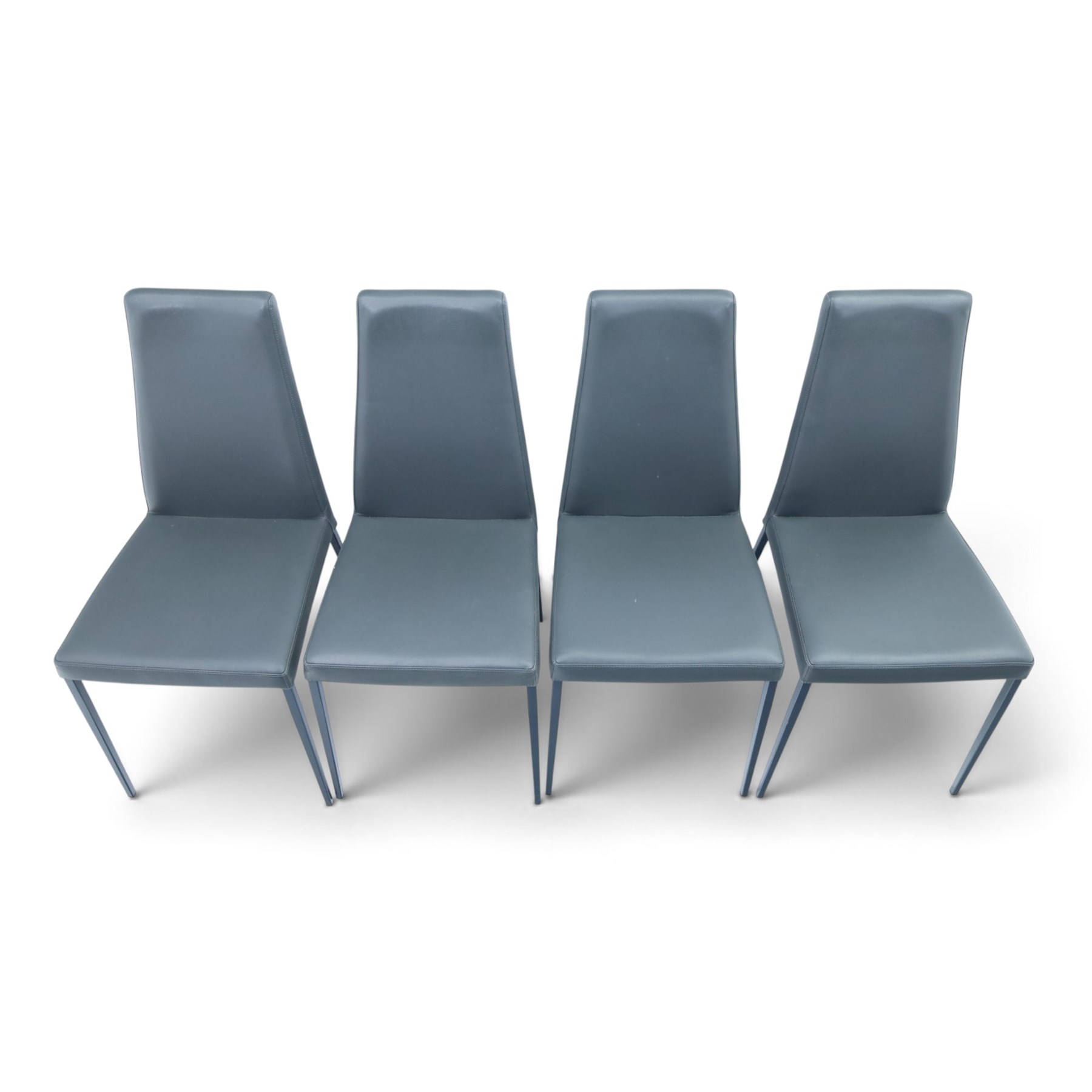 Calligaris - 'Omnia' extending dining table with ceramic top, with set eight 'Aida' dining chairs