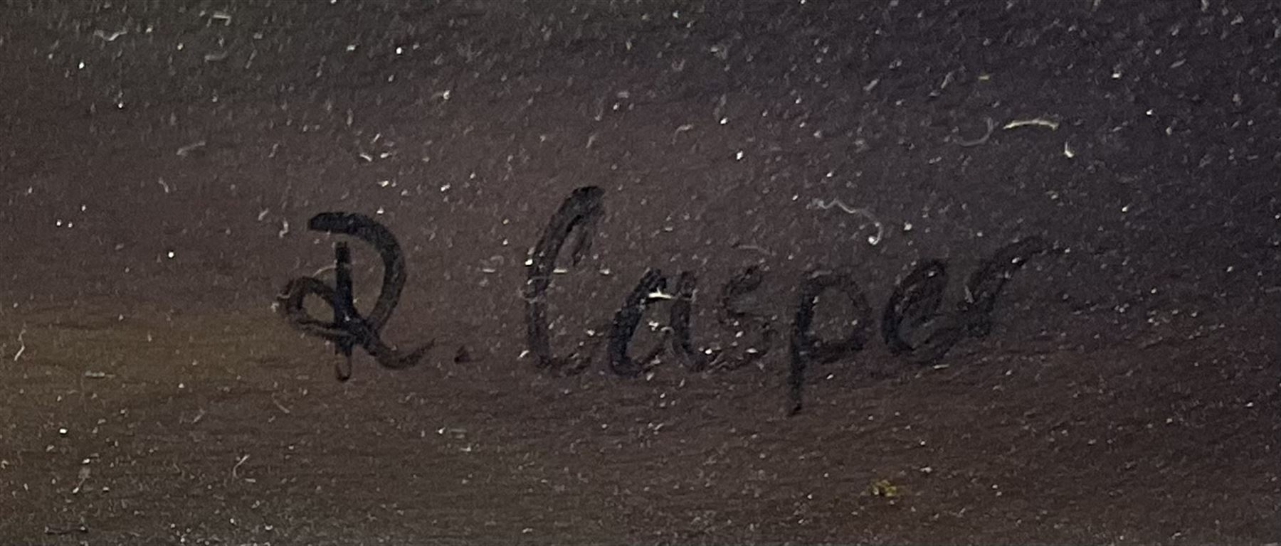 Robert Casper (British 20th century): Still Life of Fruit, oil on panel signed19cm x 24cm