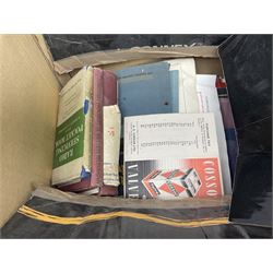 Collection of early to mid 20th century magazines, books and ephemera relating to radio and television repair and valves, including price lists, catalogues, service manuals, 1950s and 1960s Practical Wireless, Practical Television and The Radio Constructer magazines, etc as per lists