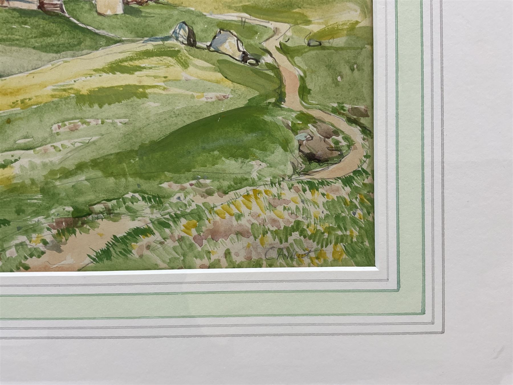 Cecil Arthur Hunt RWS RBA (British 1873-1965): 'Zermatt from the Matterhorn - Switzerland', watercolour signed and titled 25cm x 34cm