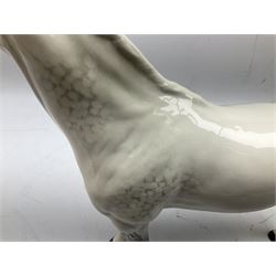 Beswick Large Hunter in grey no. 1734, printed mark beneath, H30cm