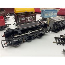 Hornby '00' gauge - LNER Heavy Goods Electric train Set with Class B12 4-6-0 locomotive No.8509, tender, seven wagons and accessories; boxed; Class 52 'Western' Diesel Hydraulic C-C locomotive 'Western Courier' No.D1062; Class 3F 'Jinty' 0-6-0 tank locomotive No.47606; and six goods wagons; two power controllers and oddments of track; all unboxed; together with Hornby Dublo TPO Mail Van Set with separate Line Side Apparatus and Junction Signals; all boxed