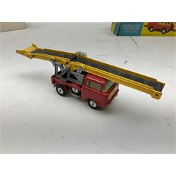 Corgi - Working Conveyor on Forward Control Jeep F.C.150 with inner stand; and E.R.F. Model 64G Earth Dumper No.458; both boxed (2)