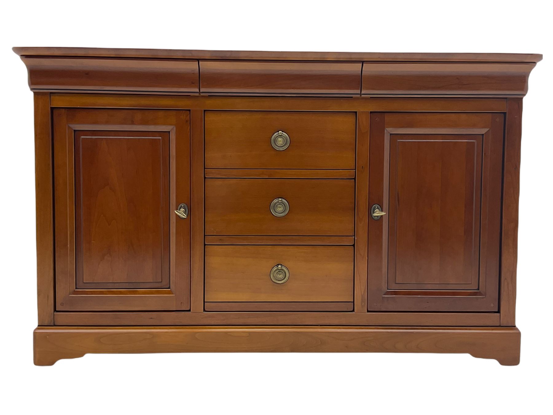 Grange Furniture cherry wood sideboard fitted with three drawers
