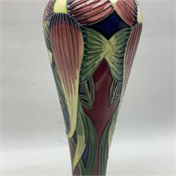 Moorcroft vase, decorated in the Trinity pattern by Philip Gibson, circa 2003, H31.5cm 