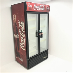 Coca-Cola drinks commercial drinks fridge, two doors, W100cm, H200cm, D79cm