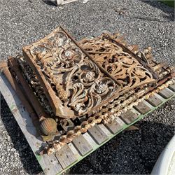 Cast iron staircase balustrade  - THIS LOT IS TO BE COLLECTED BY APPOINTMENT FROM DUGGLEBY STORAGE, GREAT HILL, EASTFIELD, SCARBOROUGH, YO11 3TX