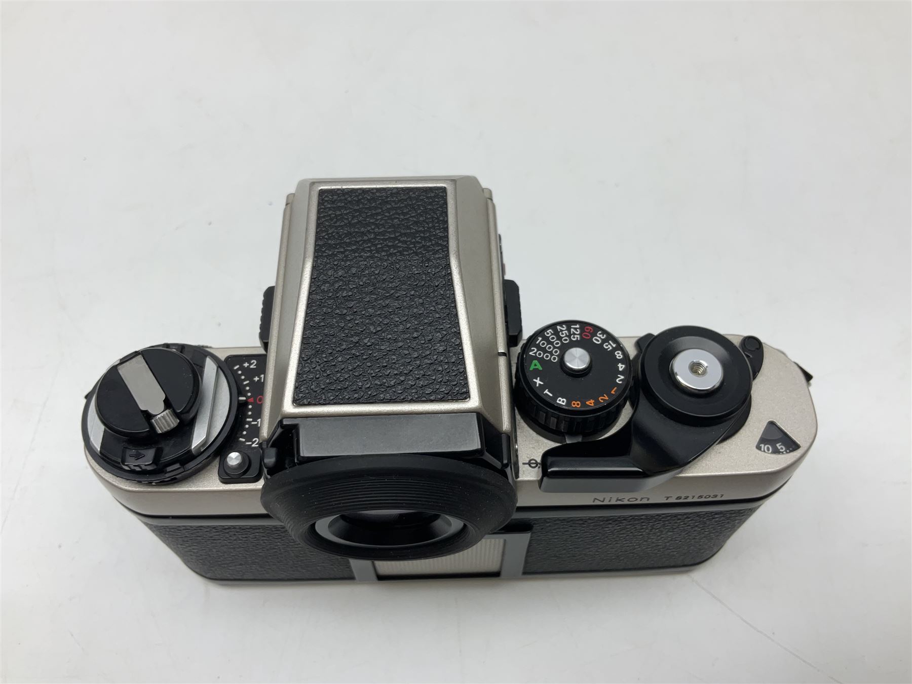 Nikon F3T camera body, in champagne/ titanium colourway, serial no. T8215031, with 'Nikon Nikkor 50mm 1:1.4' lens, Nikon MD4 motor drive, serial no. 156592 and Nikon MK-1 Firing range converter, all with original boxes 