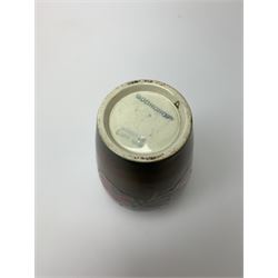 A Moorcroft flambe vase, decorated in the Anemone pattern, with impressed marks beneath, H10.5cm. 