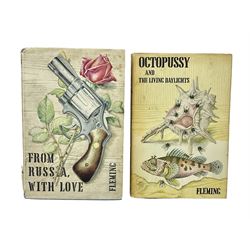 Ian Fleming: Octopussy and The Living Daylights. 1966 First edition with dustjacket; together with From Russia With Love. Book Club edition with dustjacket (2)