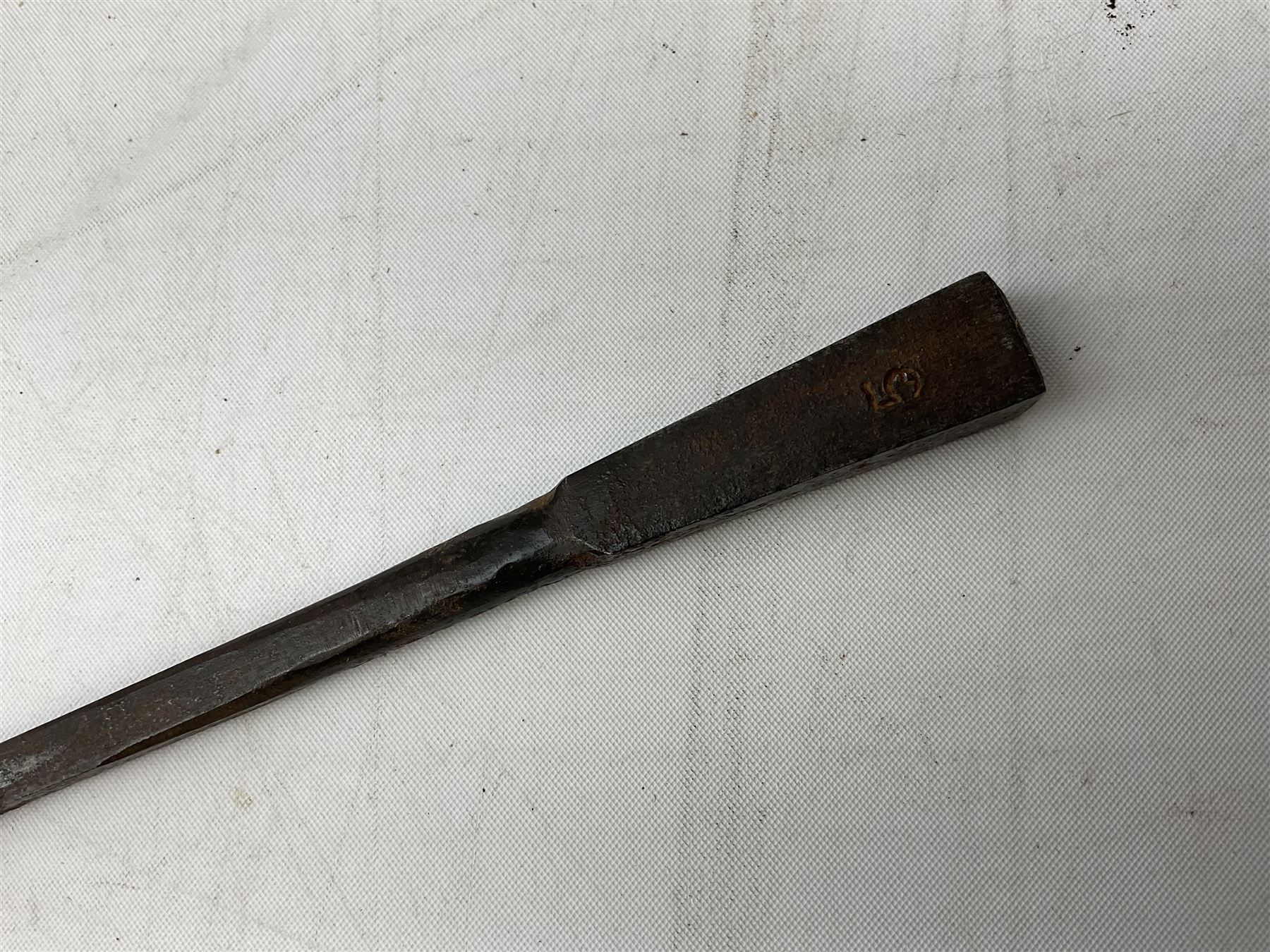 Composed decorative percussion action sporting gun, the 79cm barrel with ramrod under and Indian style studded stock L124cm overall