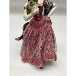 Two Coalport Ladies of Fashion figures, Shirley and Lorraine, both with original box, together with Royal Doulton figure, Carman from Opera Heroins Collection, with certificate of authenticity 