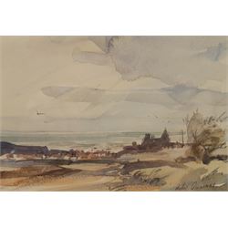 Peter Gilman (British 1928-1984): 'Towards Whitby', watercolour signed, titled and dated 1981 on exhibition label verso 12cm x 17cm 
Notes: illustrated in 'Peter Gilman: Painting East Anglia and Beyond' p.85