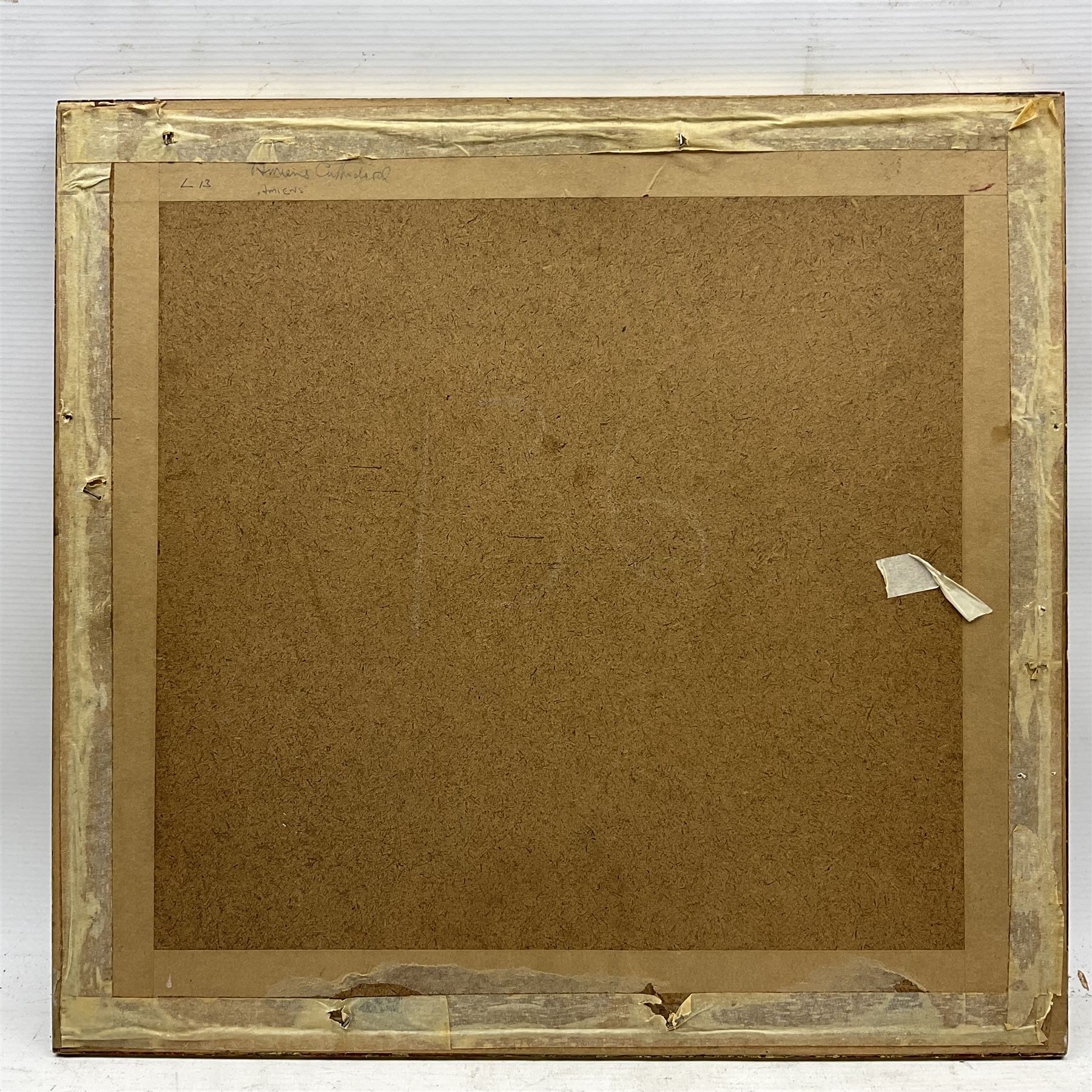 Frederick (Fred) Lawson (British 1888-1968): Amiens Cathedral, watercolour signed and dated 1916, 26cm x 30cm