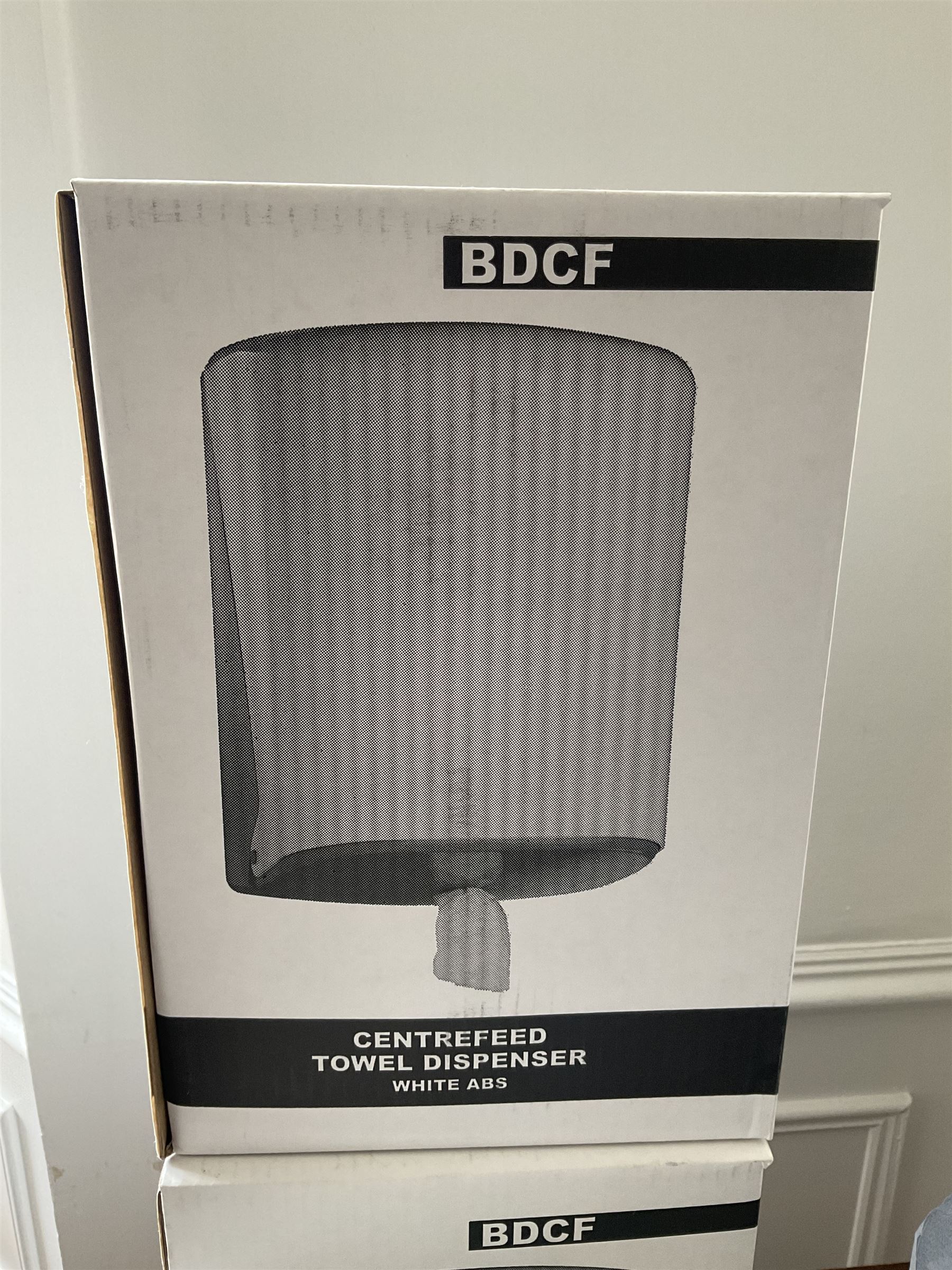 Pair of centrefeed towel dispensers and three mini jumbo toilet tissue dispensers with three blue paper rolls- LOT SUBJECT TO VAT ON THE HAMMER PRICE - To be collected by appointment from The Ambassador Hotel, 36-38 Esplanade, Scarborough YO11 2AY. ALL GOODS MUST BE REMOVED BY WEDNESDAY 15TH JUNE.