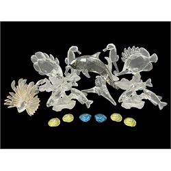 Swarovski Crystal sea creatures, compris