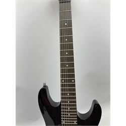 Schecter Diamond Series Omen-7 seven string electric guitar in black, serial no.N11031194, L99cm