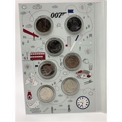 The Royal Mint 'The Great British Coin Hunt Quintessentially British A to Z' 2018 ten pence coin set, in card folder