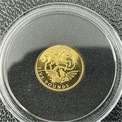 Eleven Queen Elizabeth II miniature gold coins, each being 0.5 grams of 24 carat gold, including Tristan da Cunha 2020 'Laurel', Solomon Islands 2020 '80th Anniversary of the Battle of Britain' etc, all with certificates