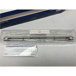 Bachmann Liliput 'N' gauge - two Regionaltriebwagen FLIRT four-car trains for Eurobahn and Seehas; both boxed (2)