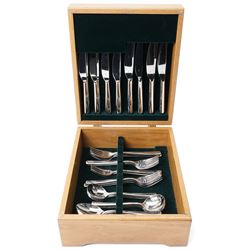 WMF 'Cromargan' pattern cutlery set, for eight covers, boxed
