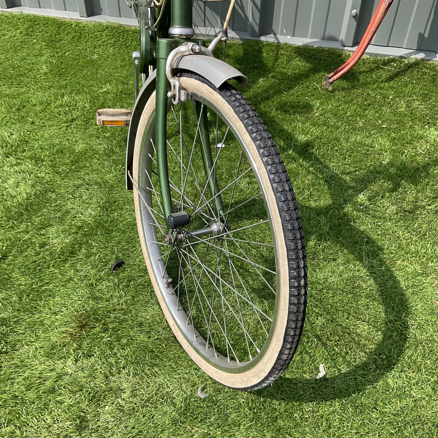 Dawes England vintage three speed folding bicycle together with Royal Enfield bicycle frame  - THIS LOT IS TO BE COLLECTED BY APPOINTMENT FROM DUGGLEBY STORAGE, GREAT HILL, EASTFIELD, SCARBOROUGH, YO11 3TX