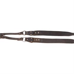 WWII German Army Heer brown leather T Straps