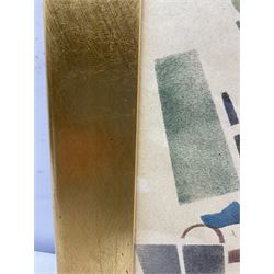 Vladimir Vasilyevich Lebedev (Russian 1891-1967): Walking Lady, lithograph 20cm x 28cm